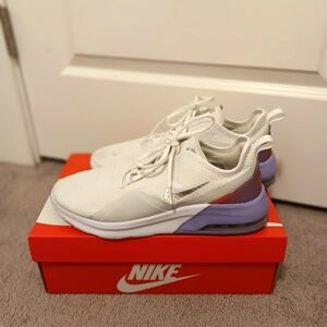 Womens Nike air max motion 2 running shoes in white red and lavender 11.5